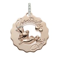 Charm Chantecler Mujer Logo in Oro rosa Diamante 0.04 Ct 38054 - 38054